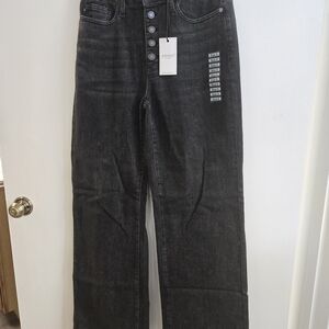 Judy Blue Women's Straight Leg Jeans - Dark Gray